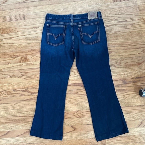 Levi's 518 Women's Straight Leg Jeans in Deep Blue - Picture 4 of 7